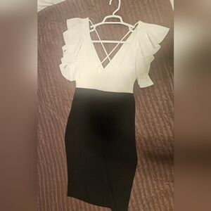 Dress V Line Front String V Line Back